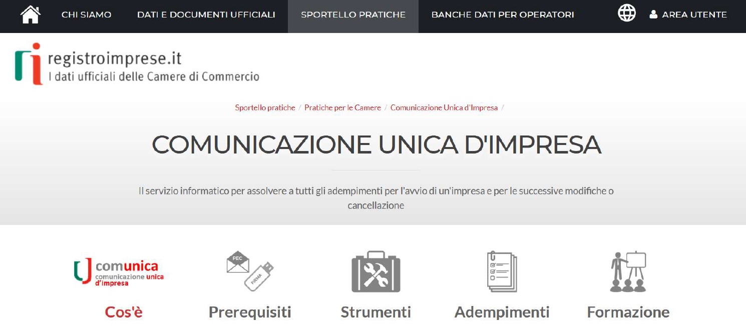 Il Registro delle Imprese